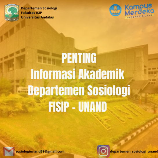 Informasi Akademik Departemen Sosiologi FISIP-UNAND