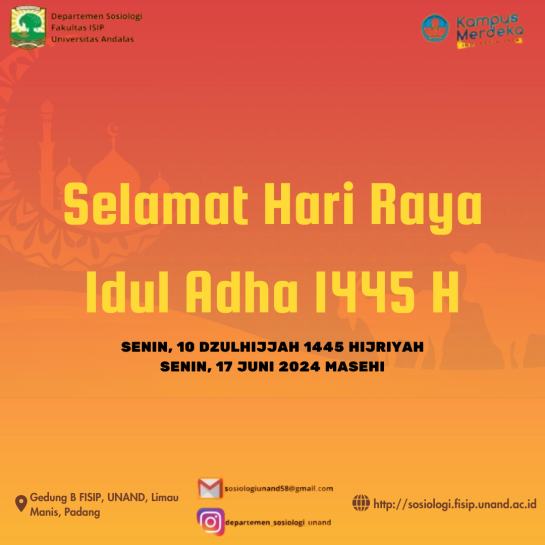 Selamat Hari Raya Idul Adha 1445 H.