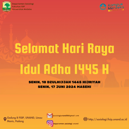 Selamat Hari Raya Idul Adha 1445 H.